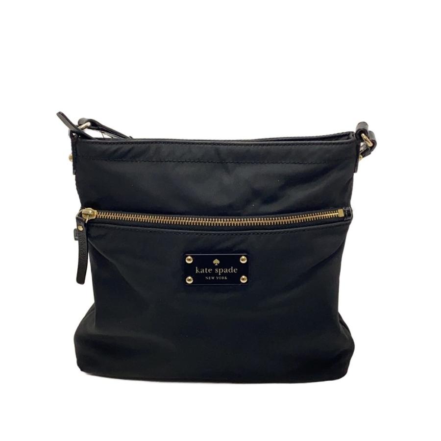 kate spade new york◇ショルダーバッグ/ナイロン/BLK : セカンド