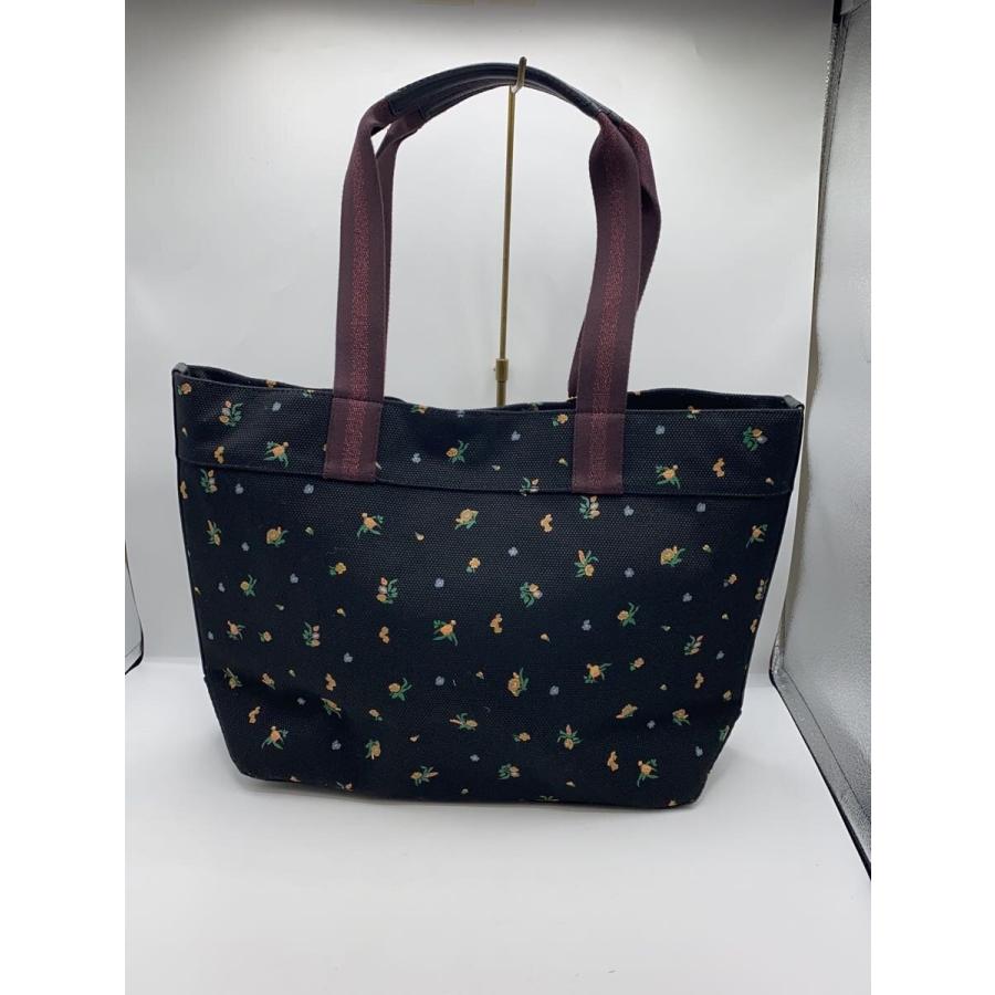 COACH◇トートバッグ/キャンバス/BLK/花柄/スヌーピー/6172 : セカンド