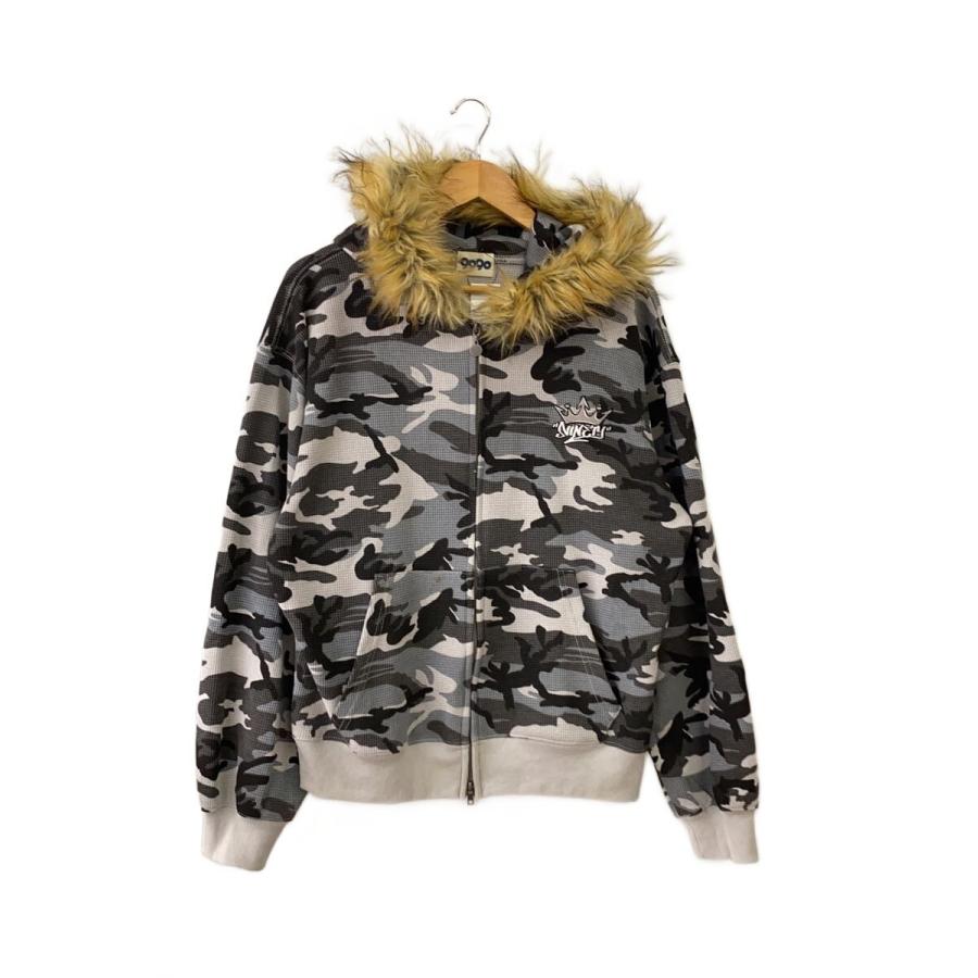 9090◇Far Thermal Zip Hoodie/ジップパーカー/L/カモフラ/NN1932 