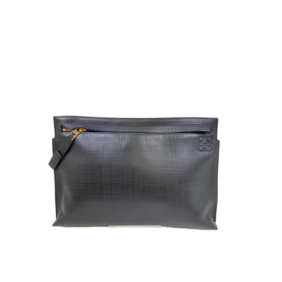 LOEWE◇クラッチバッグ/セカンドバッグ/レザー/BLK// : セカンド