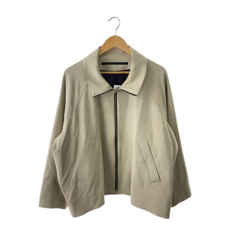 My Beautiful Landlet◇HARUTO PROCESSED WOOL ZIP BLOUSON/1/BEG/無地