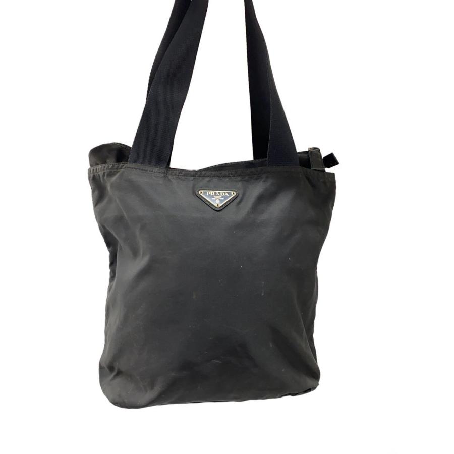 PRADA ナイロン　トートバッグ PRADA◇ナイロントート/ナイロン/BLK/無地 : セカンドストリートYahoo