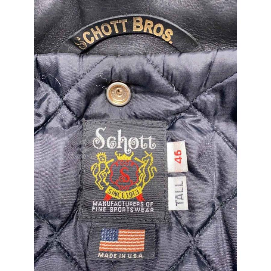 Schott◇613UST VINTAGE ONESTAR/ダブルライダースジャケット/46