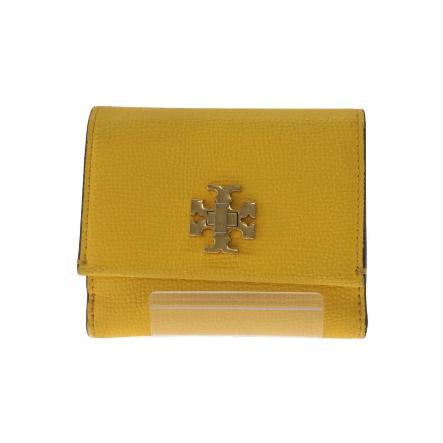 TORY BURCH◇3つ折り財布/--/YLW/レディース/kira FOLDABLE