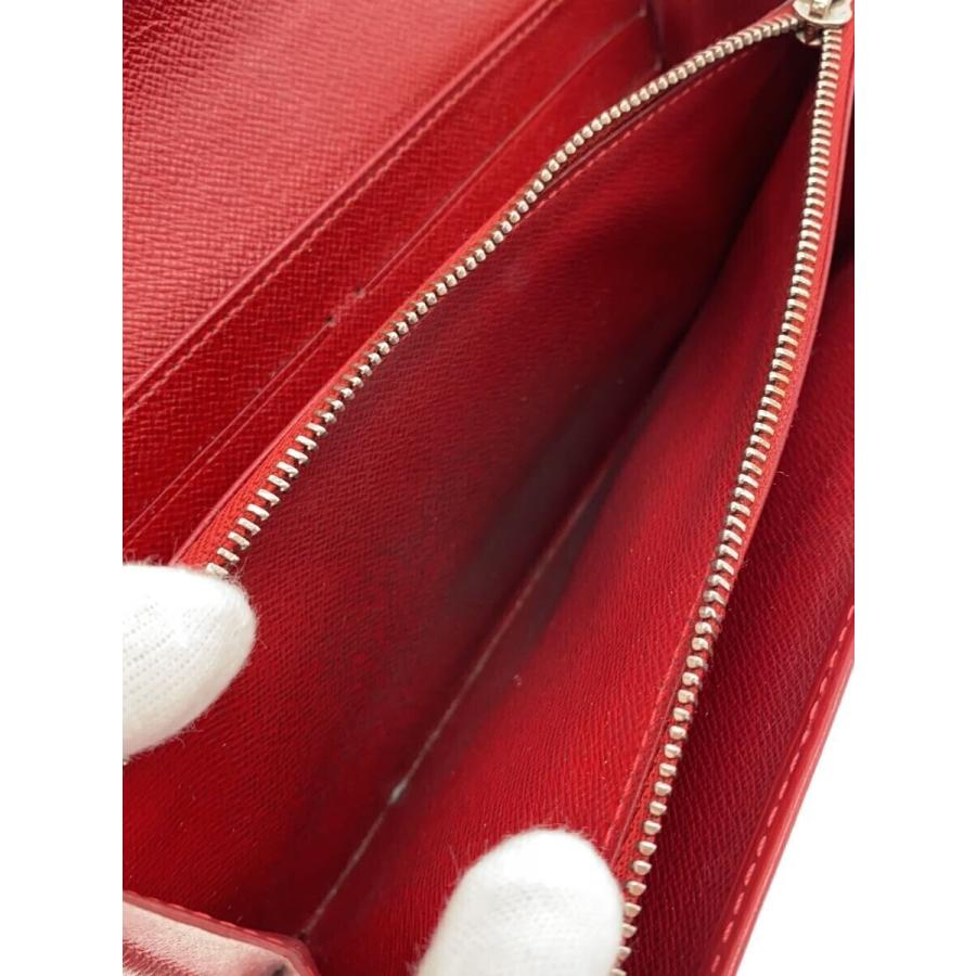 LOUIS VUITTON◇ポルト・フォイユ・サラ_エピ_RED/レザー/RED