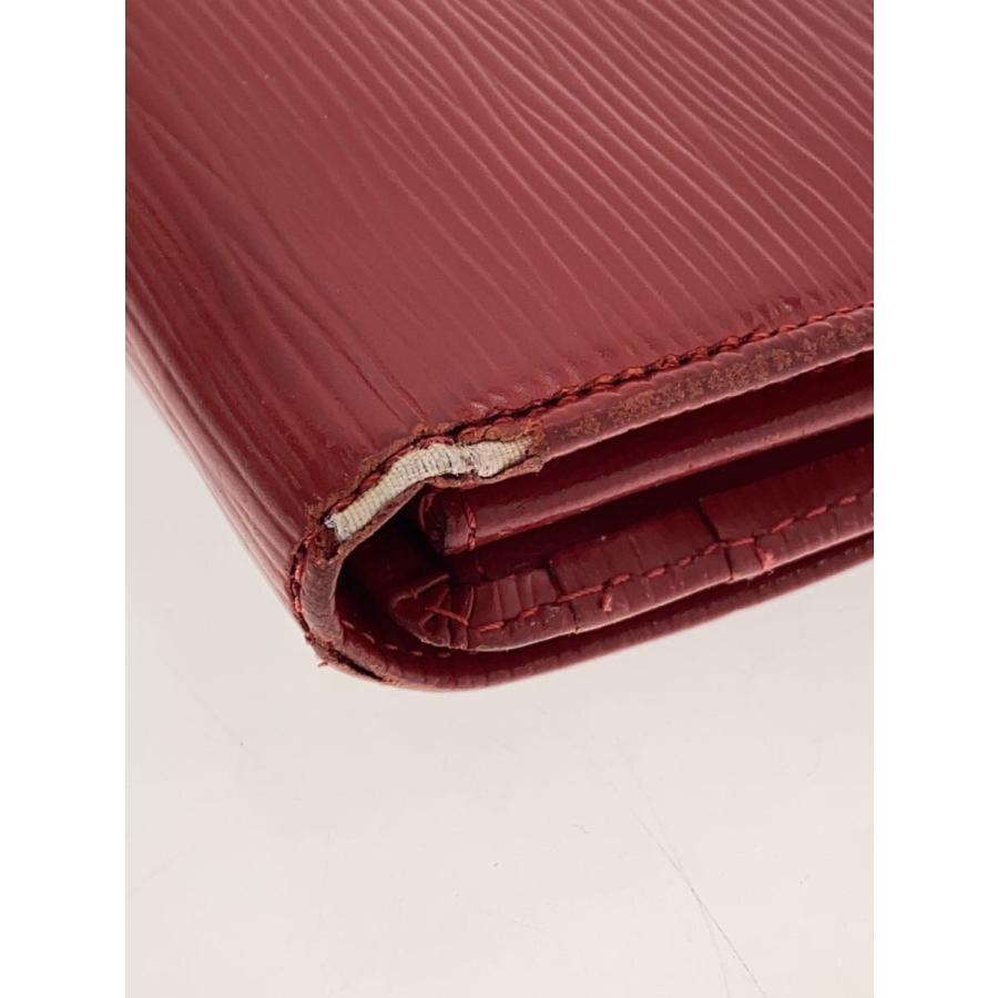 LOUIS VUITTON◇ポルト・フォイユ・サラ_エピ_RED/レザー/RED