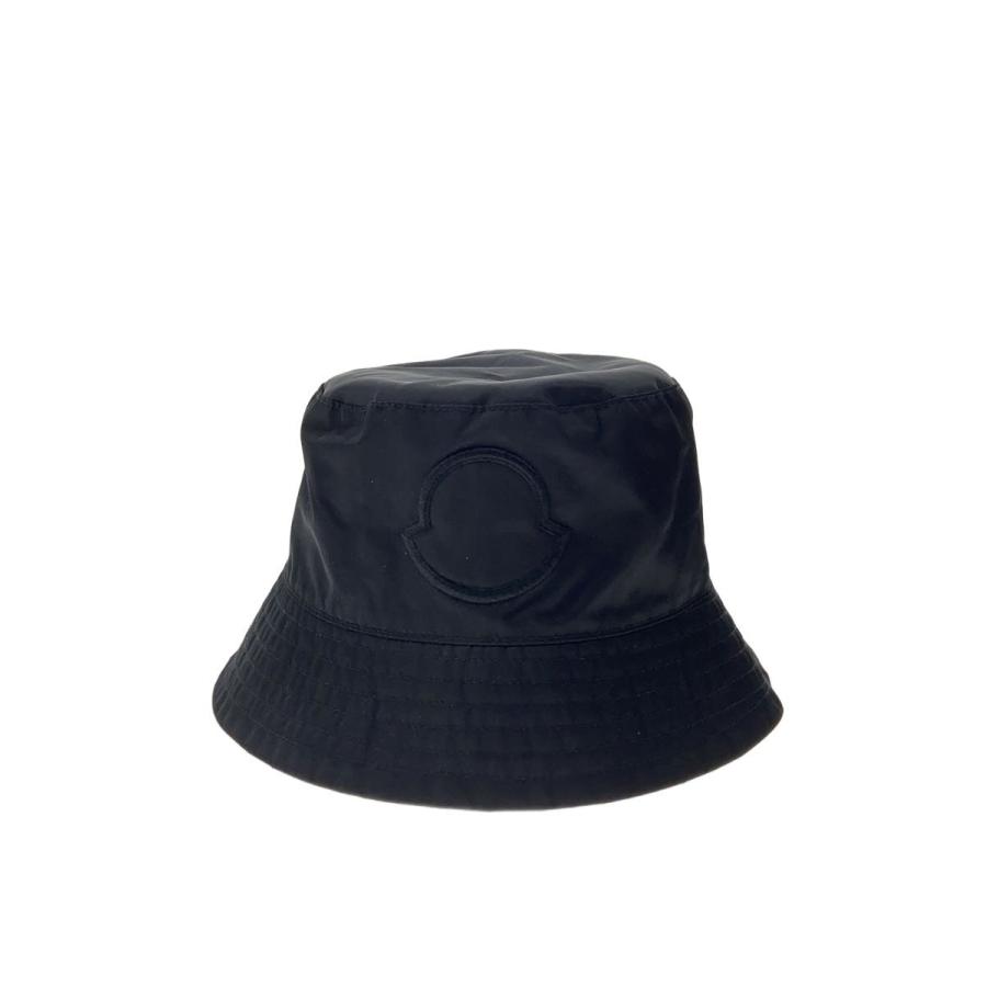 MONCLER◇バケットハット/L/ナイロン/BLK/無地/メンズ/G20913B00057