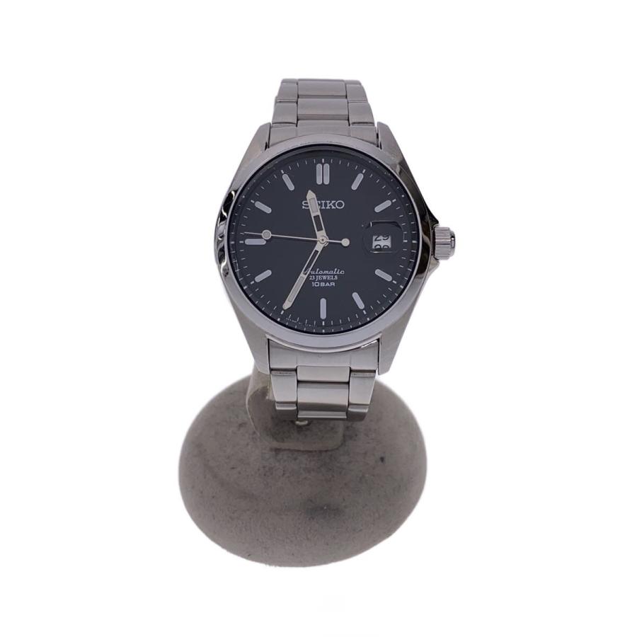 SEIKO 自動巻 黒文字盤 稼動品 腕時計 4R35-03B0 SEIKO◇自動巻腕時計/アナログ/ステンレス/BLK/SLV/4R35-03Y0