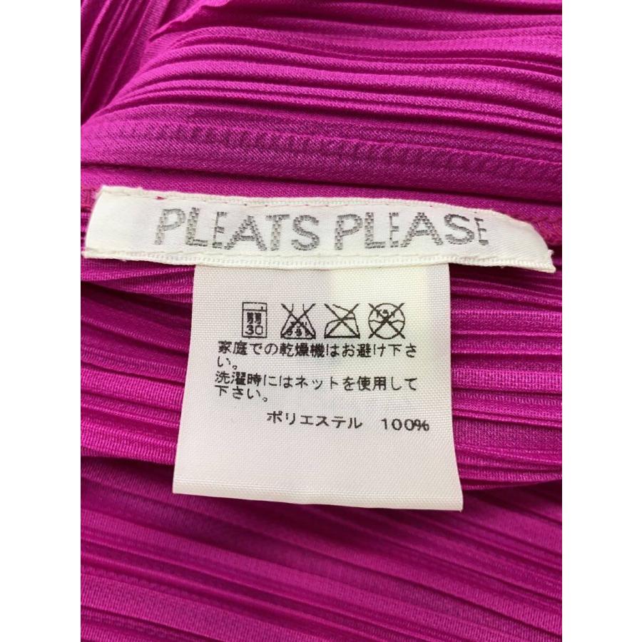 PLEATS PLEASE ISSEY MIYAKE◇半袖ワンピース/--/ポリエステル/PNK