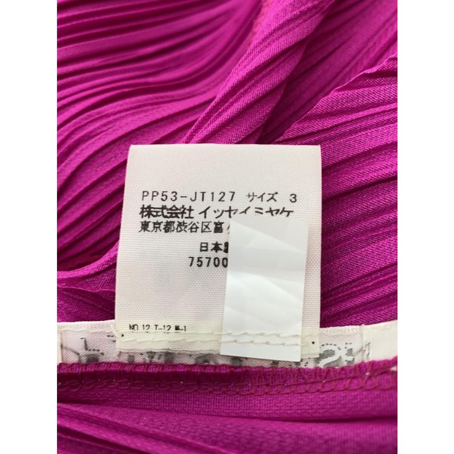 PLEATS PLEASE ISSEY MIYAKE◇半袖ワンピース/--/ポリエステル/PNK