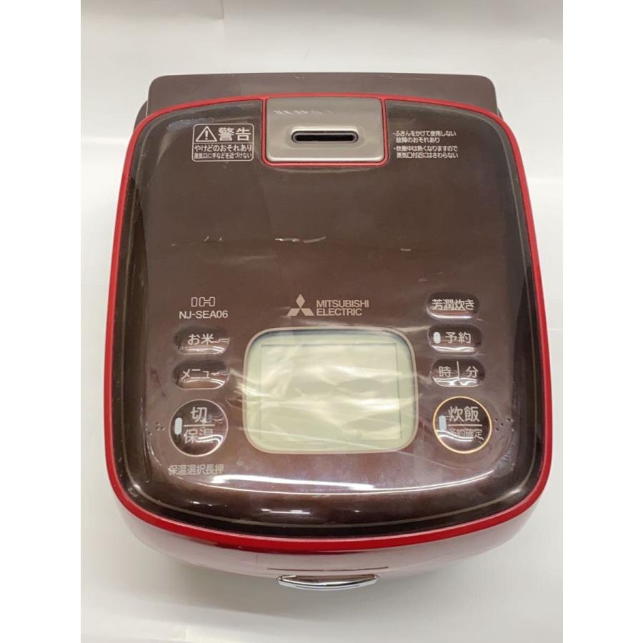 MITSUBISHI◇炊飯器 備長炭 炭炊釜 NJ-SEA06-R [ミラノレッド