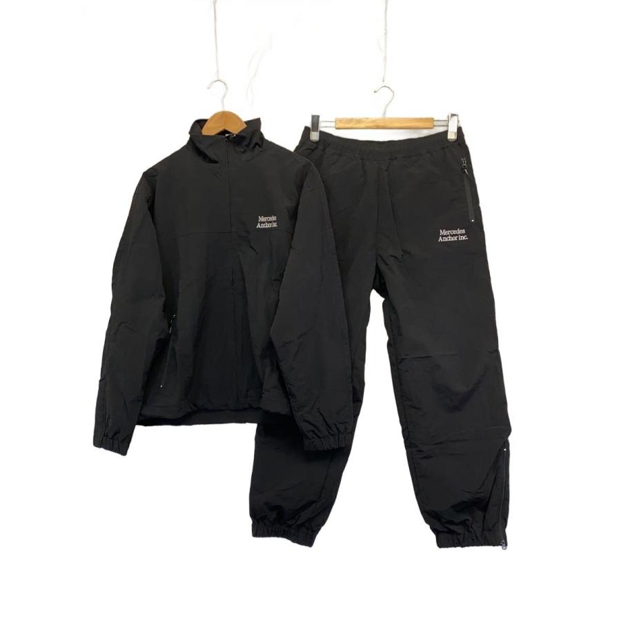 【最終値下】Anchor inc. ナイロントラックスーツ　セットアップ Mercedes Anchor Inc◇セットアップ/M/ナイロン/BLK/無地// : セカンド