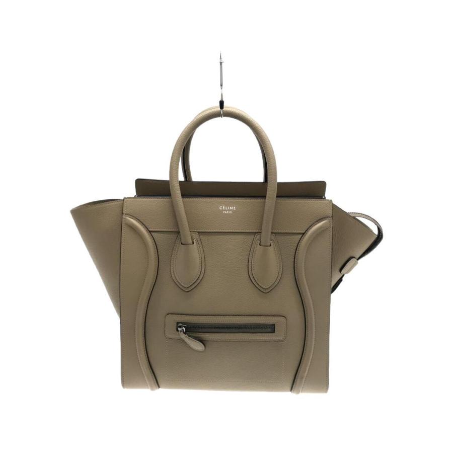 CELINE◇トートバッグ/レザー/ベージュ/ラゲージ/ミニショッパー CELINE◇トートバッグ/レザー/ベージュ/ラゲージ/ミニショッパー