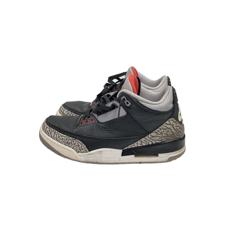 NIKE◇AIR JORDAN 3 RETRO OG/エアジョーダン3レトロ/ブラック/854262 