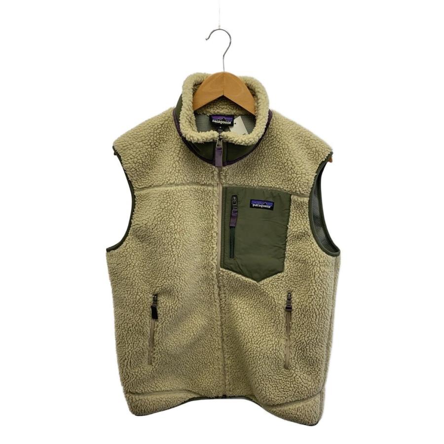 patagonia◇フリースベスト/M/ポリエステル/CRM/23048FA18
