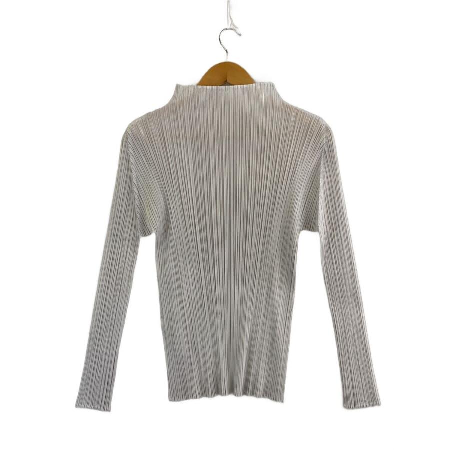 PLEATS PLEASE ISSEY MIYAKE◆トップス/5/ポリエステル/GRY/PP05JK104//_1