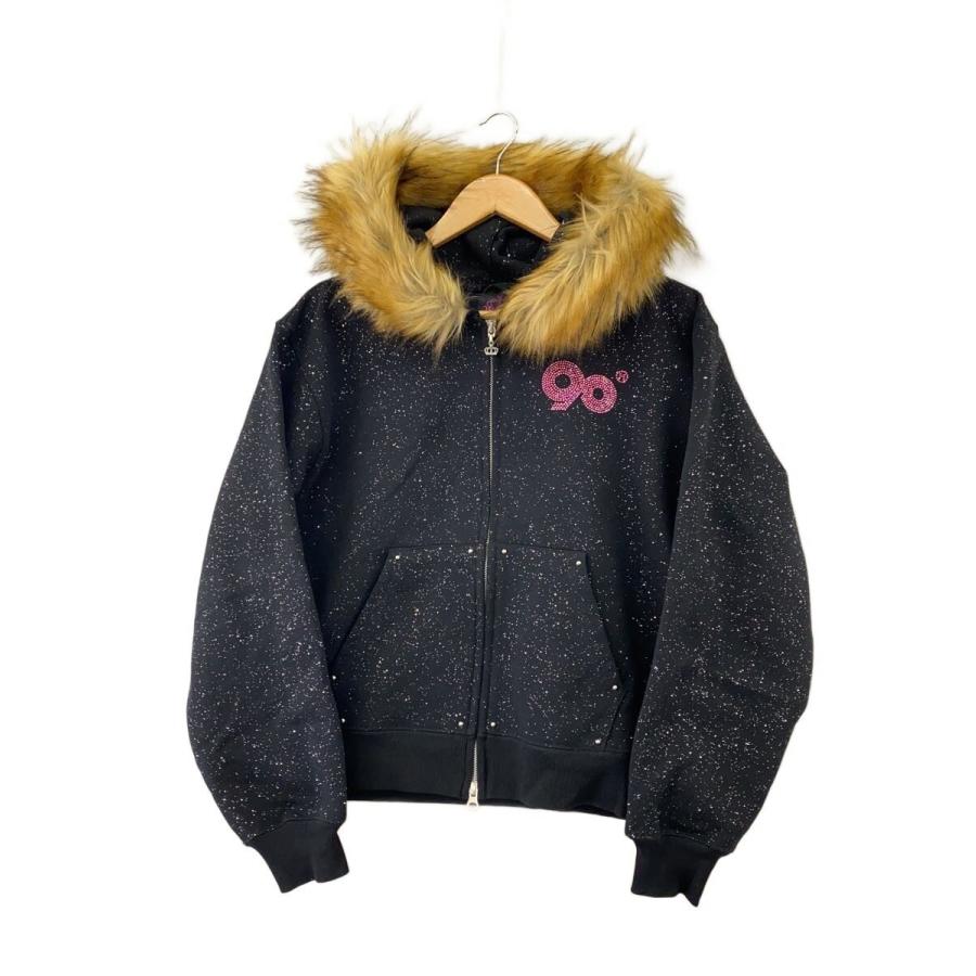 9090◇ジップパーカー/M/コットン/BLK/NL0110// : セカンドストリート