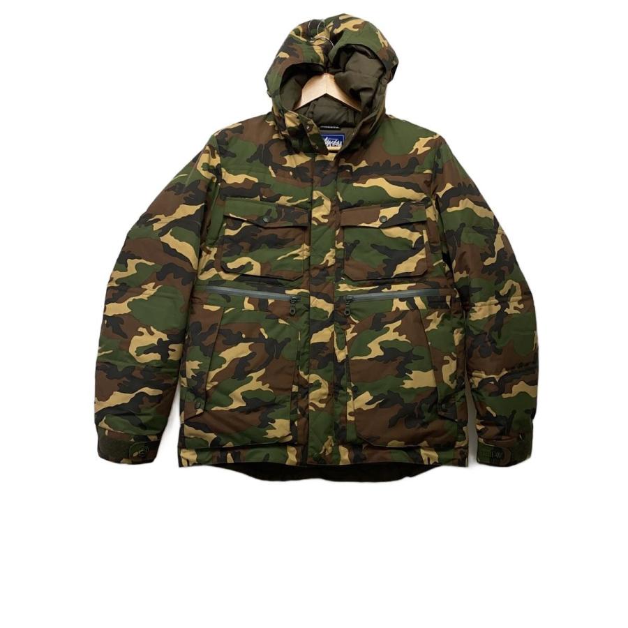 STUSSY 迷彩ダウンジャケット 20TH SURPLUS　メンズ STUSSY◇ダウンジャケット/L/ナイロン/GRN/カモフラ/13AW100930