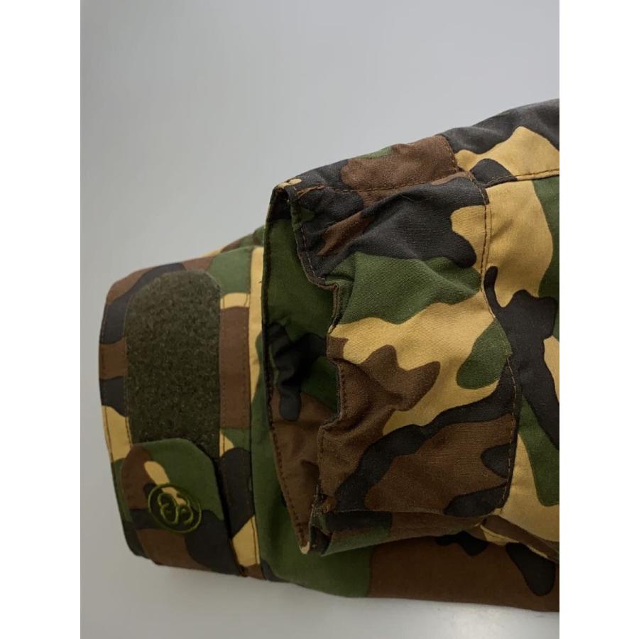 STUSSY◇ダウンジャケット/L/ナイロン/GRN/カモフラ/13AW100930