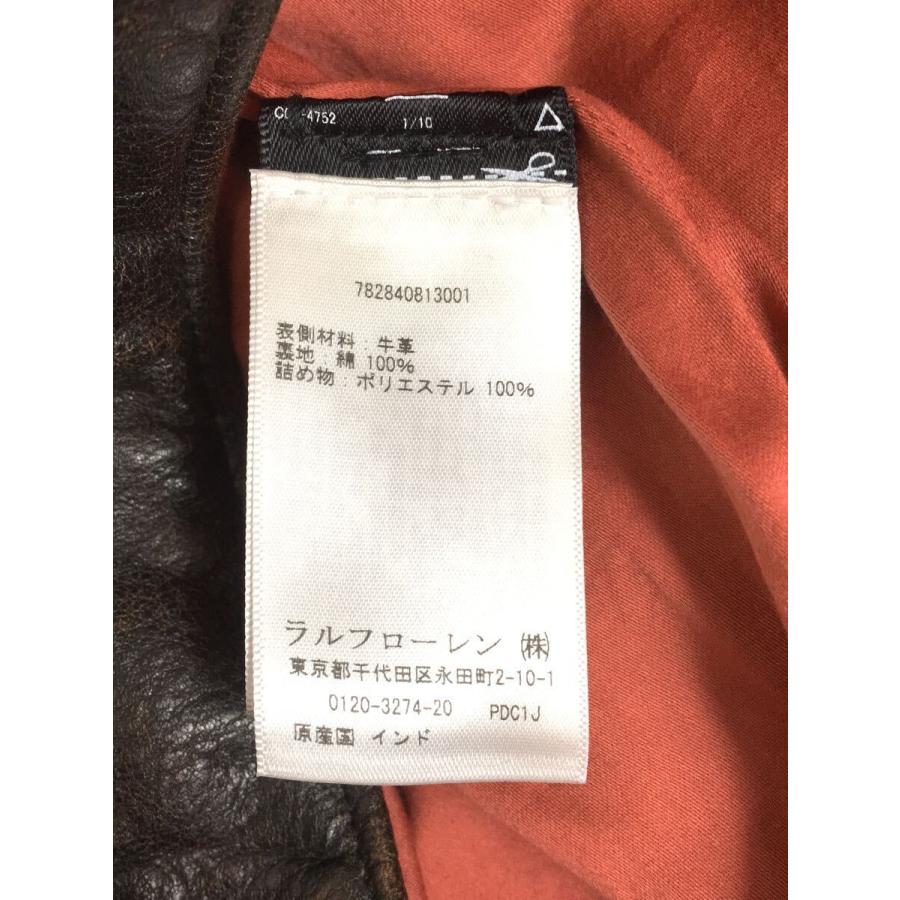 RRL◆ダウンベスト/M/レザー/BLK/LEATHER WESTERN VEST｜ssol-shopping｜04