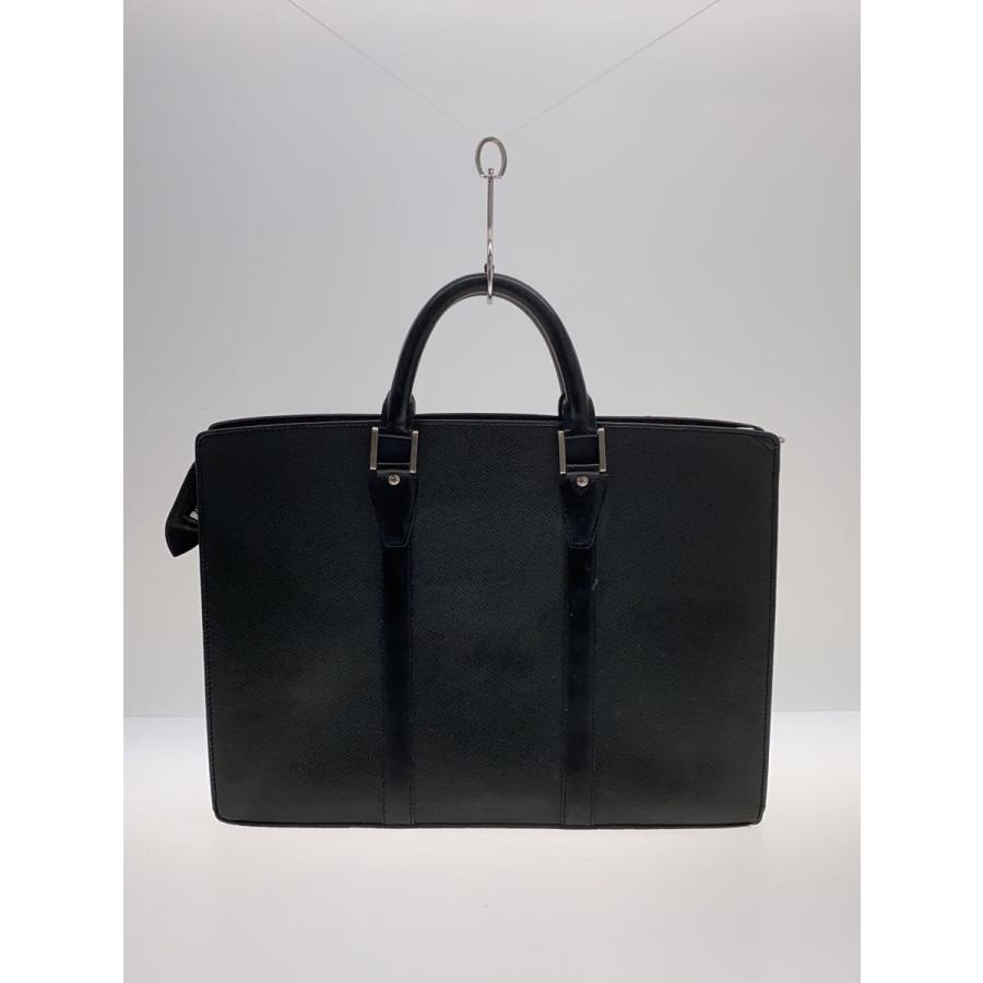 LOUIS VUITTON◇ポルト・ドキュマン・ロザン_タイガ_BLK/レザー LOUIS VUITTON◇ポルト・ドキュマン・ロザン_タイガ_BLK/レザー