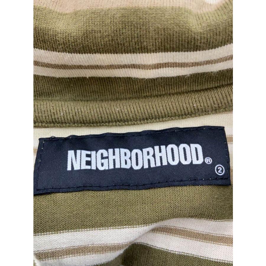 NEIGHBORHOOD◇ポロシャツ/S/コットン/GRN/ボーダー/221fpnh-csm02
