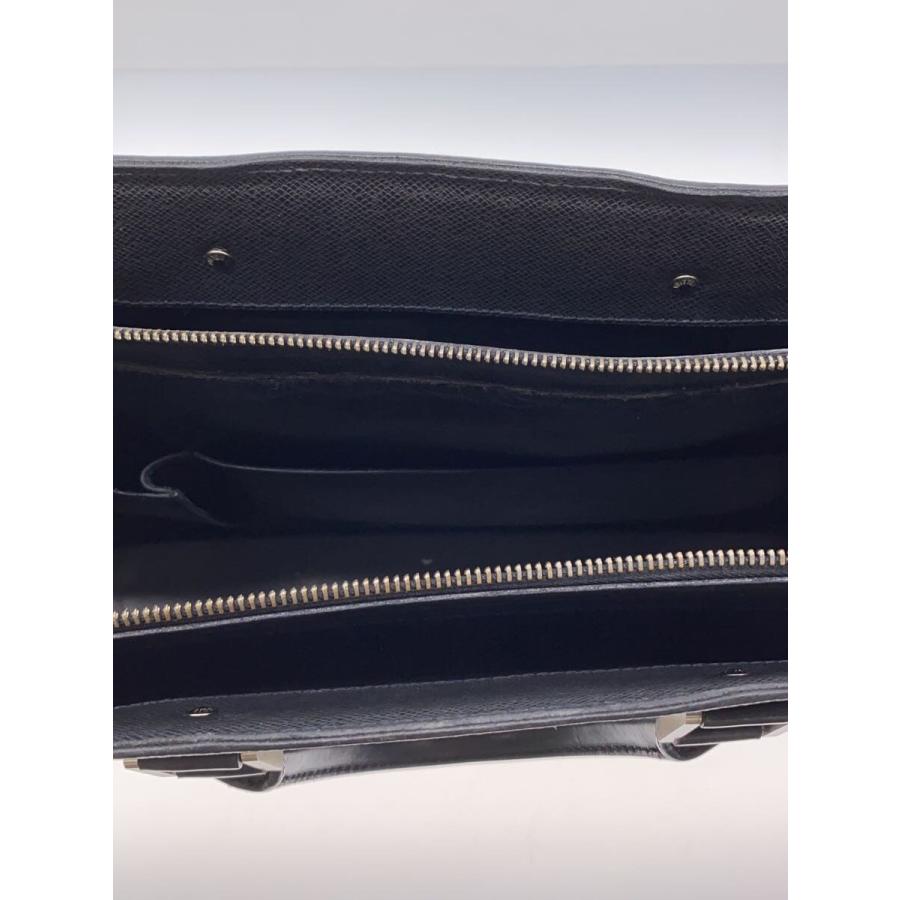 LOUIS VUITTON◇ポルト・ドキュマン・ロザン_タイガ_BLK/レザー