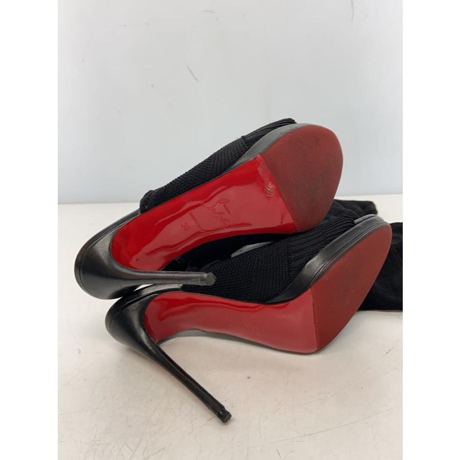 Christian Louboutin◇サンダル/38/BLK/ソックス : セカンドストリート