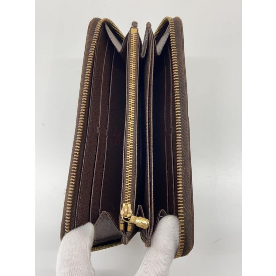 LOUIS VUITTON◇1)ジッピー・ウォレット_ダミエ・エベヌ/PVC/BRW