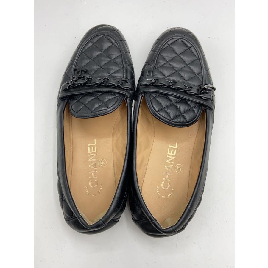 CHANEL◇ローファー/36/BLK/羊革/G37312 : セカンドストリートYahoo!店