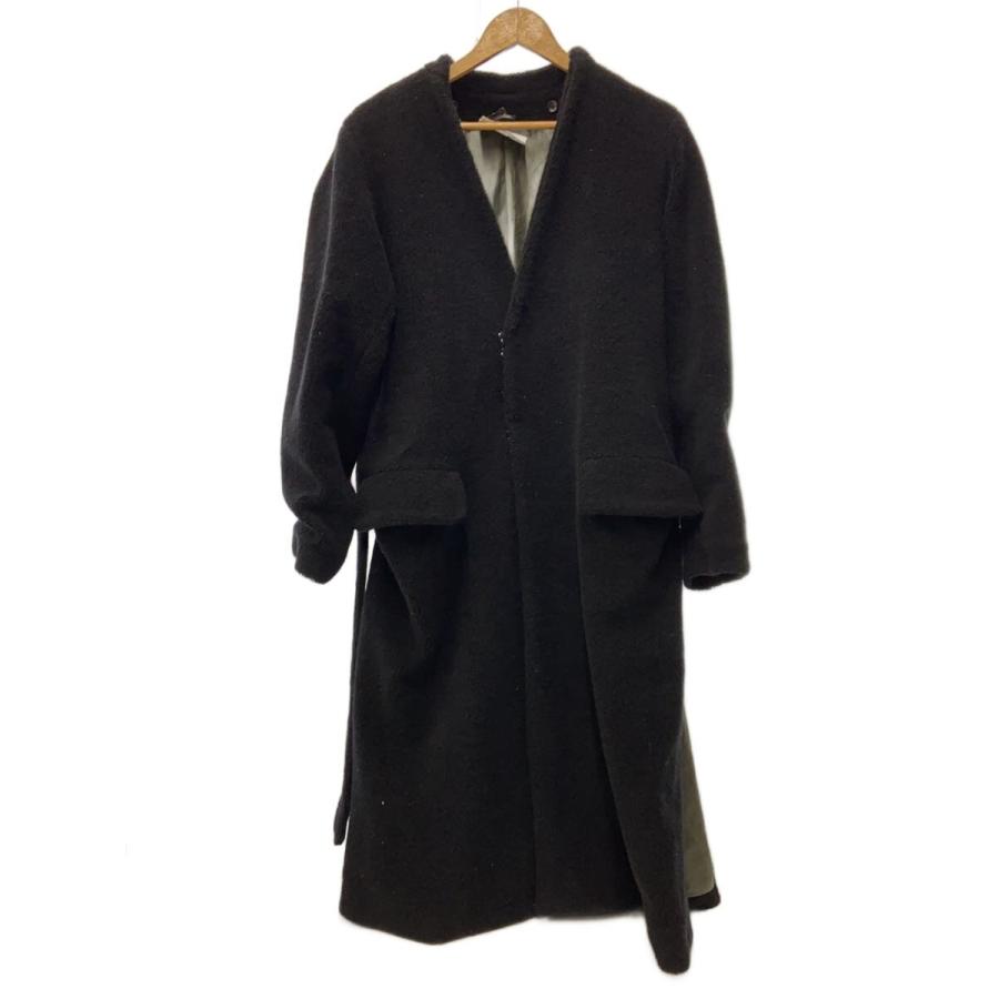 MIHARA YASUHIRO◇ボアラッピングコート/44/ウール/BLK/91081315