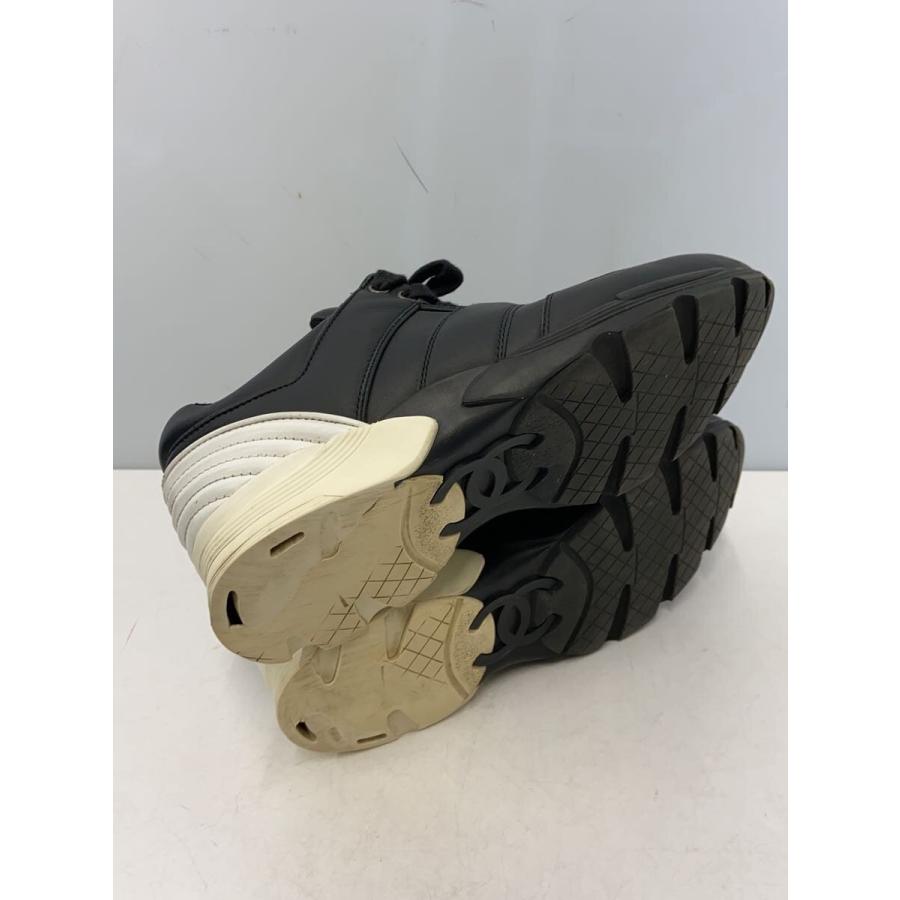 シャネル ローカットスニーカー 37 キャンバス レザー ブラック ホワイト CHANEL◇ローカットスニーカー/37/BLK : セカンドストリートYahoo!店