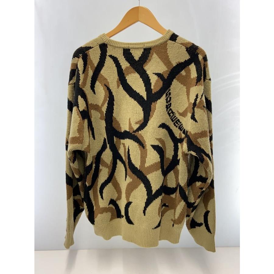 Supreme◆ニット・セーター(厚手)/XL/アクリル/BEG/カモフラ/19AW/Traibal Camo Sweater//_1