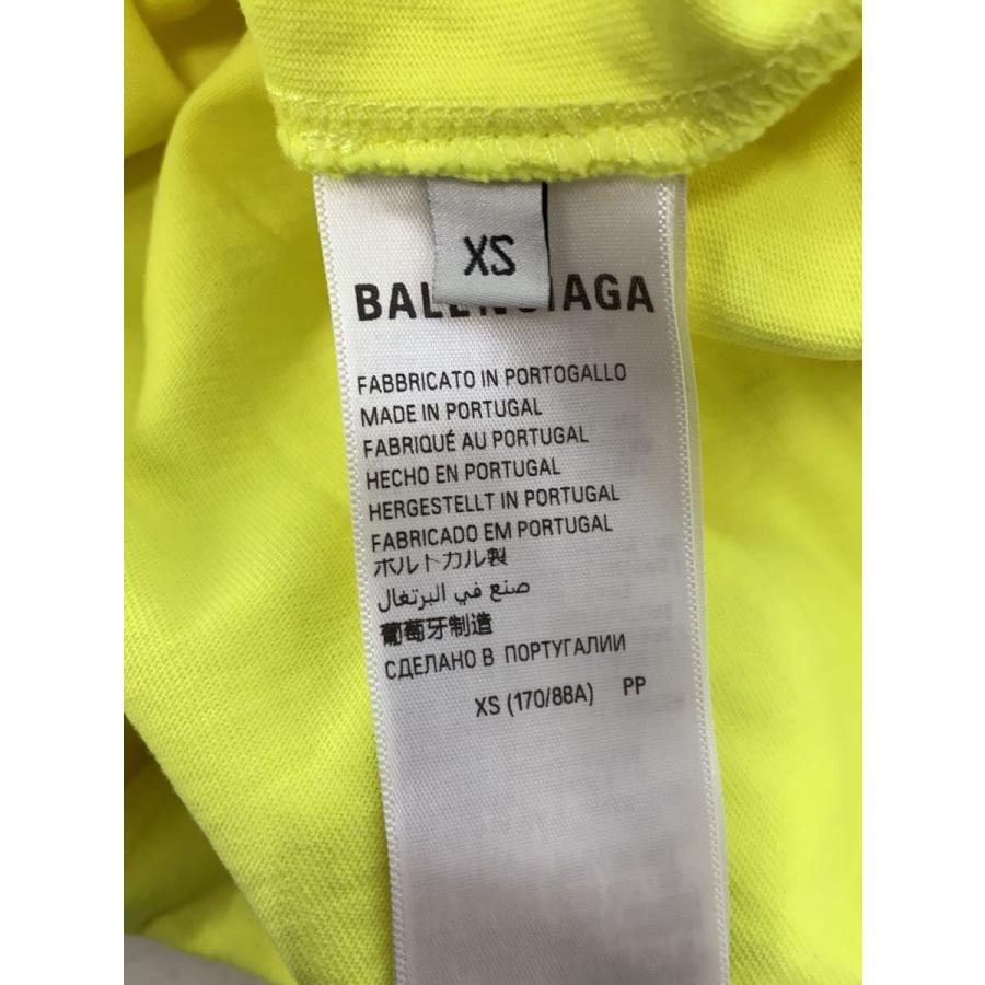BALENCIAGA◇20SS/Tape Type Tシャツ/XS/コットン/YLW/TJ55 739784