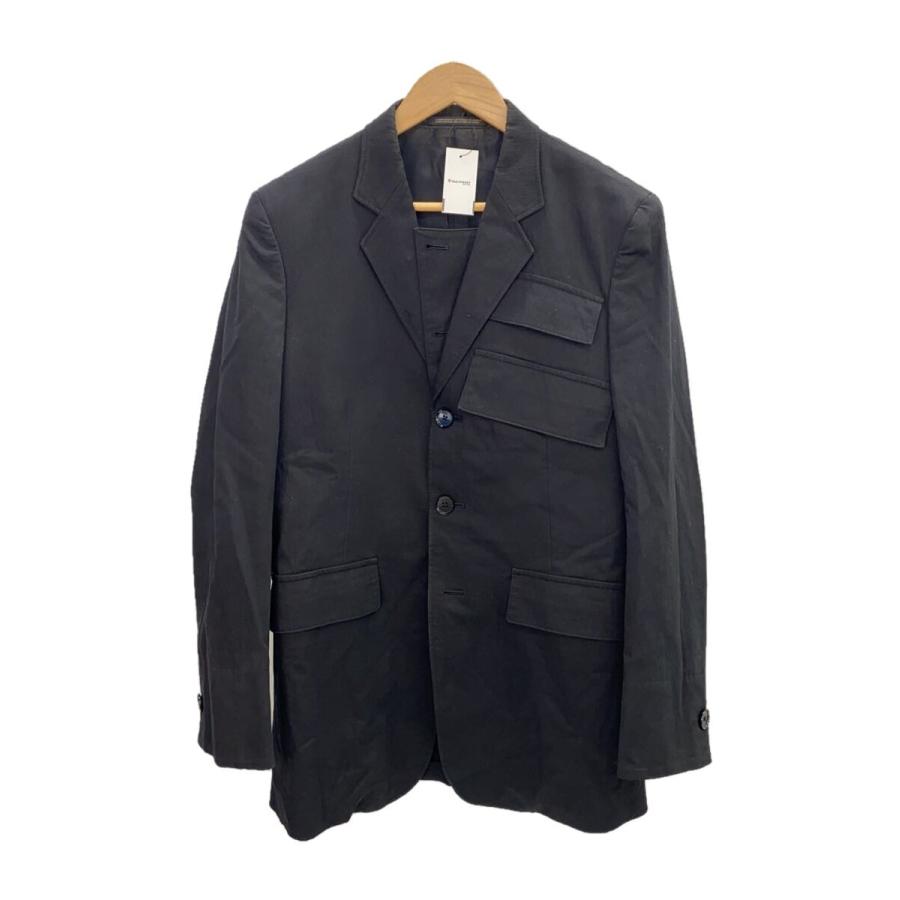 yohji yamamoto POUR HOMME◇テーラードジャケット/2/コットン/BLK