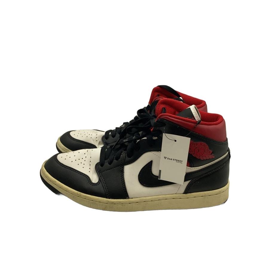 NIKE◇AIR JORDAN 1 MID_エア ジョーダン ミッド/28cm/WHT : セカンド