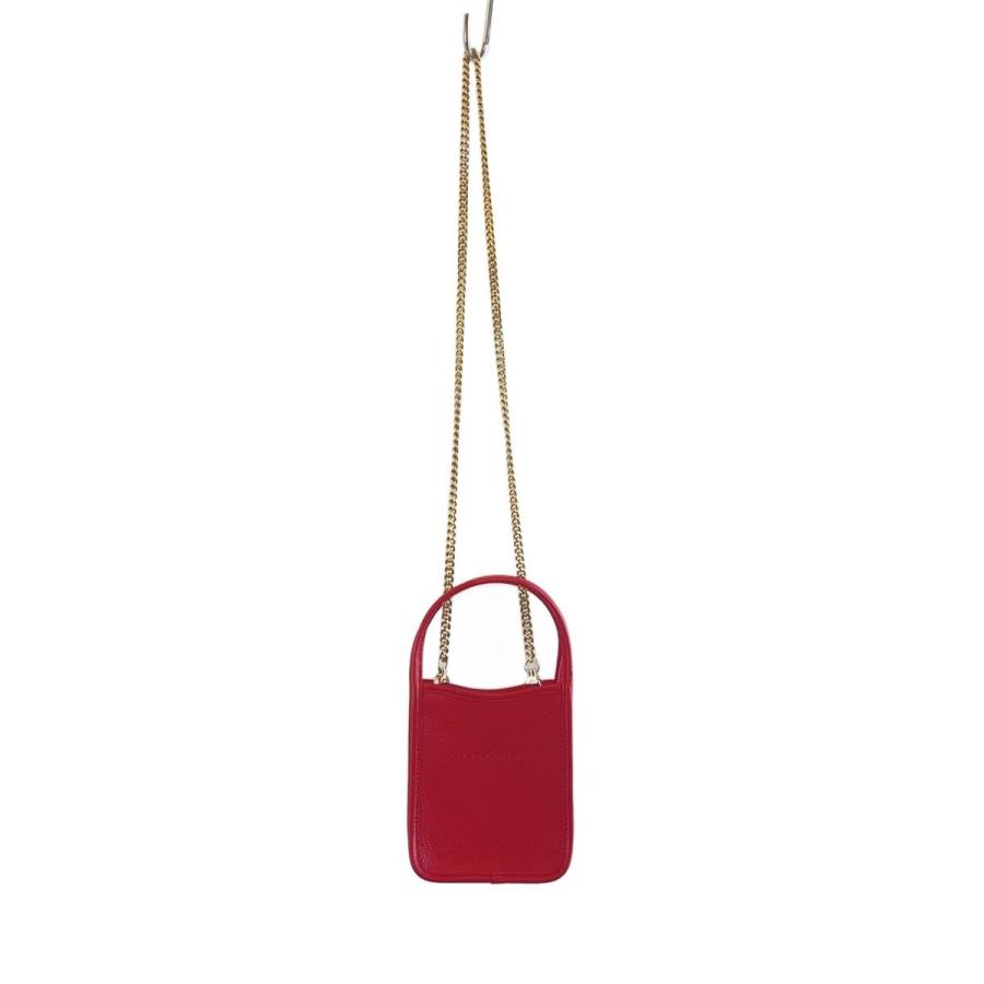 LONGCHAMP レザー ショルダーバッグ ボルドー　2WAY LONGCHAMP◇ルフローネ/XS/ゴールドチェーン/2WAYショルダーバッグ