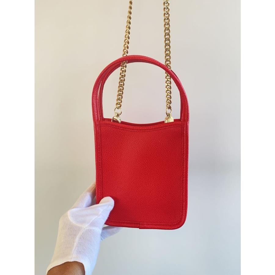 LONGCHAMP◇ルフローネ/XS/ゴールドチェーン/2WAYショルダーバッグ