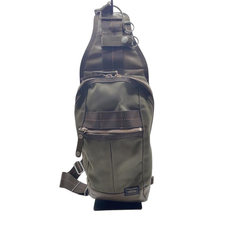 PORTER◇85周年/HEAT TYPE-C/SLING SHOULDER BAG/ナイロン/KHK/680