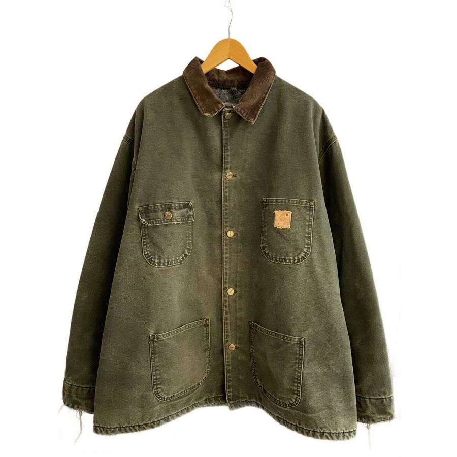 カーハート　チョアコート　レアカラー　CLY Carhartt◇チョアコート/USA製/色褪せ・ダメージ有/XXL/コットン/KHK