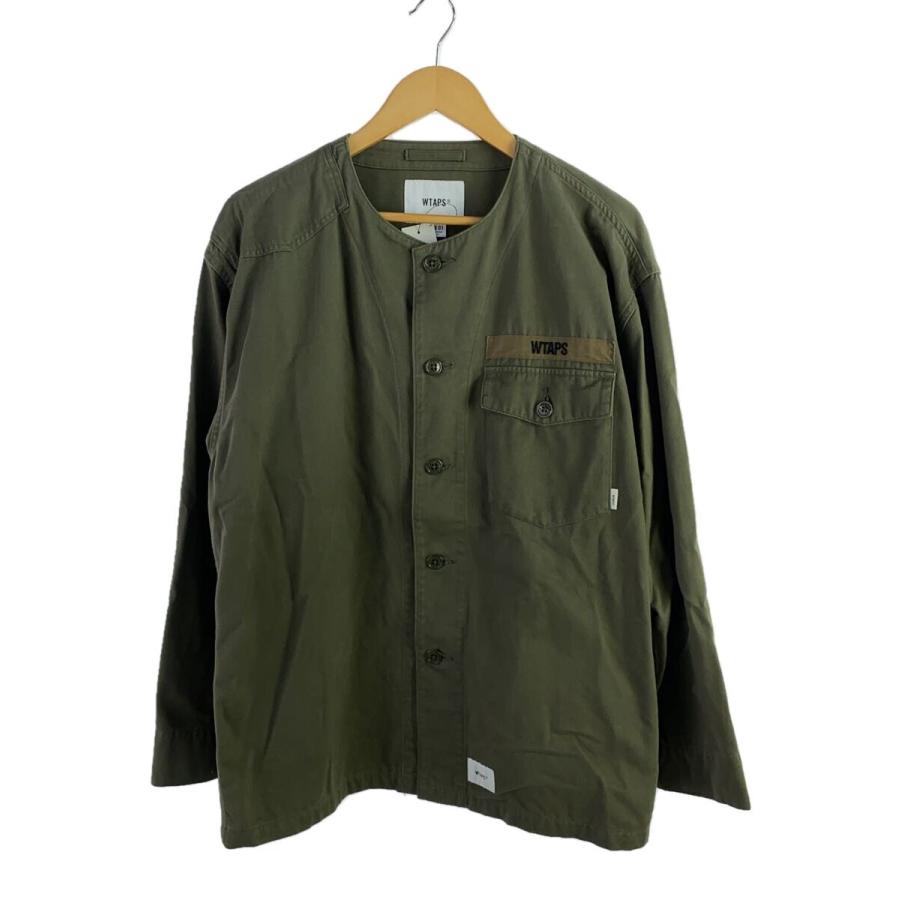 WTAPS◇SCOUT LS SHIRT.COTTON.TWILL/1/コットン/KHK/192WVDT