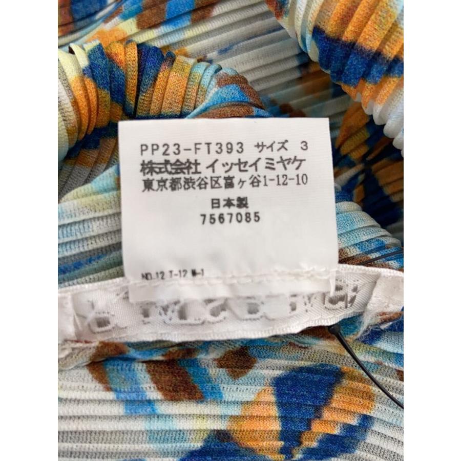 PLEATS PLEASE ISSEY MIYAKE◇長袖ワンピース/3/ポリエステル/マルチ