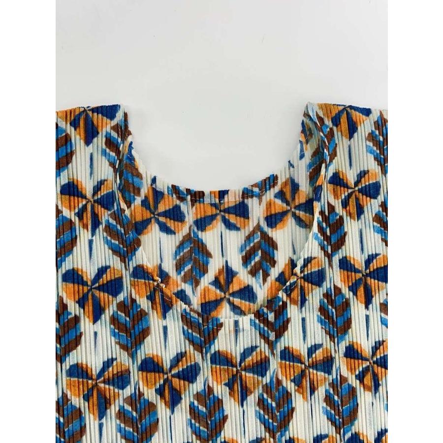 PLEATS PLEASE ISSEY MIYAKE◇長袖ワンピース/3/ポリエステル/マルチ 