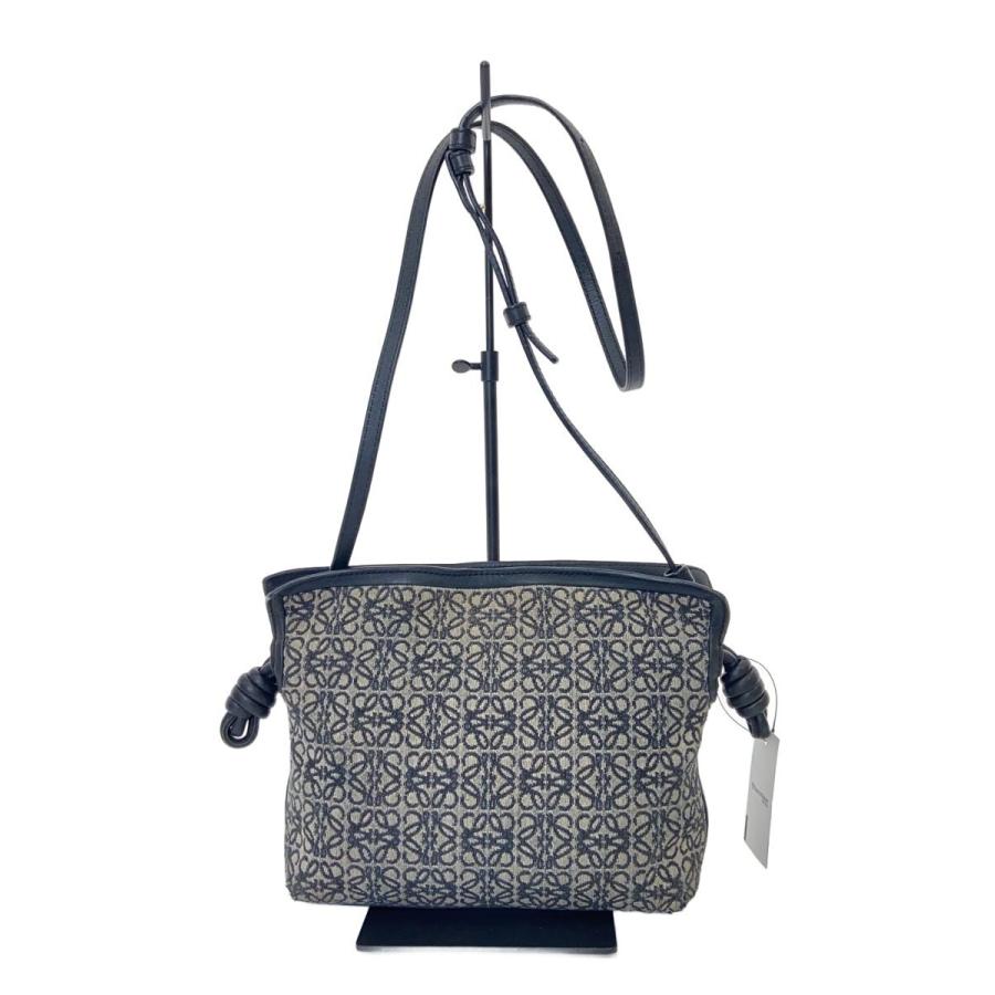 LOEWE◇フラメンコクラッチミニ/アナグラム/ショルダーバッグ/--/BLK 