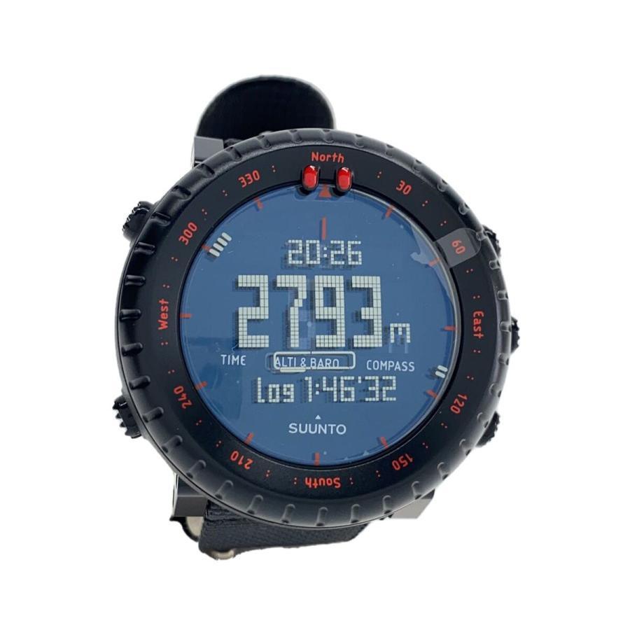SUUNTO◇クォーツ腕時計/デジタル/BLK/CORE/BLACK RED/SS023158000 