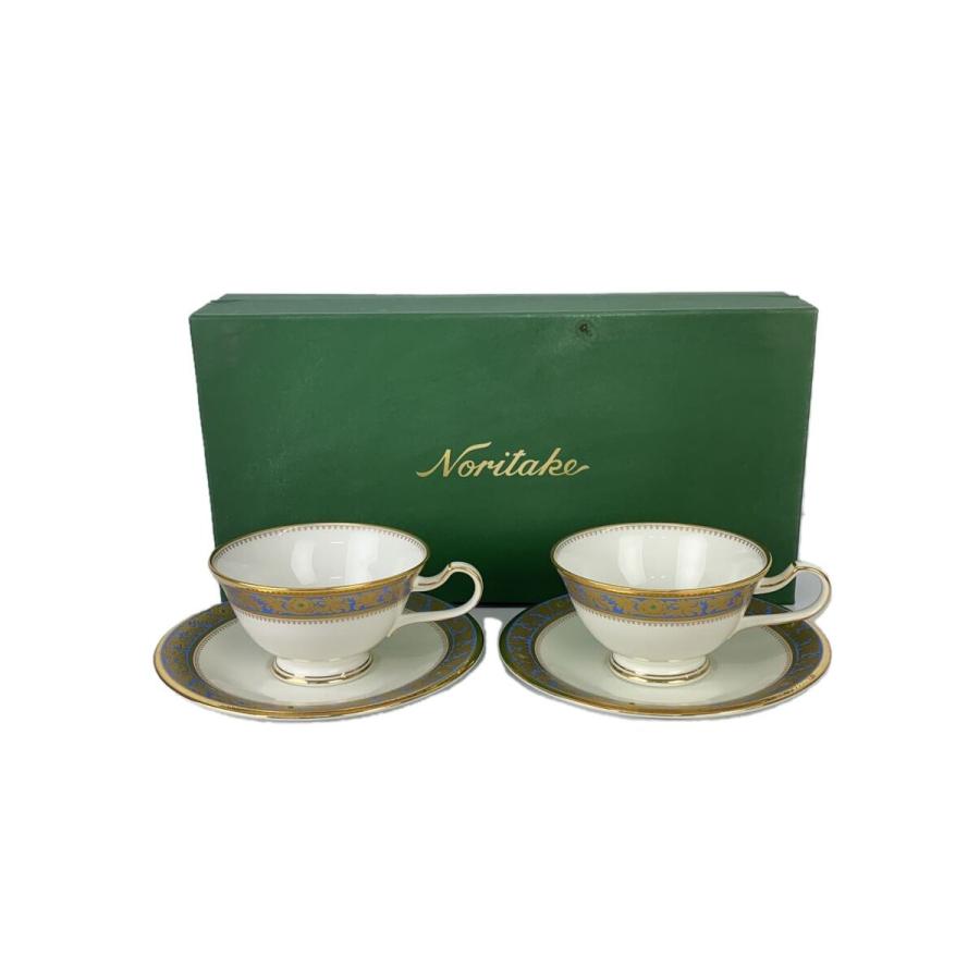 ノリタケ ボーンチャイナ(グランブロシェ)セット Noritake◇BONE CHINA/グランブロシェ/コーヒー・紅茶碗皿ペアセット