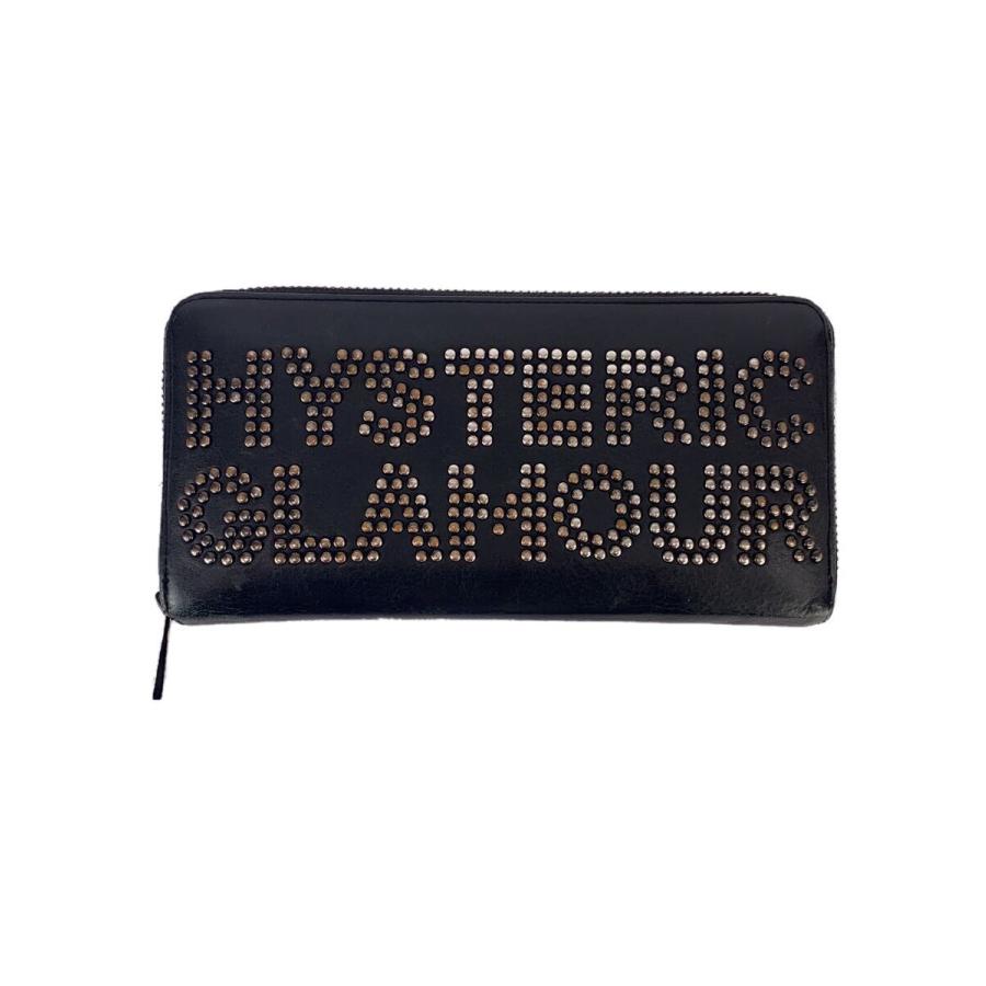 【希少】HYSTERIC GLAMOUR ロゴスタッフ ロングウォレット 長財布 HYSTERIC GLAMOUR◇LOGO STUDS ロングウォレット/ロゴスタッズロング