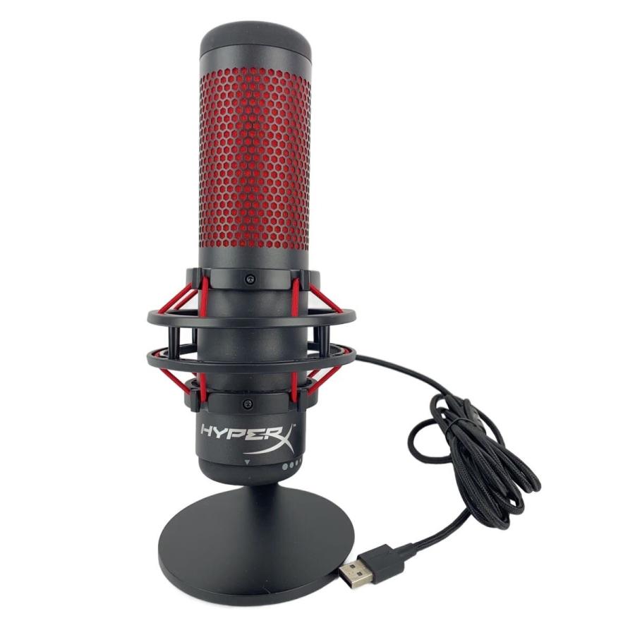 HyperX◇QuadCast HX-MICQC-BK/USBマイク/（ブラック-レッド