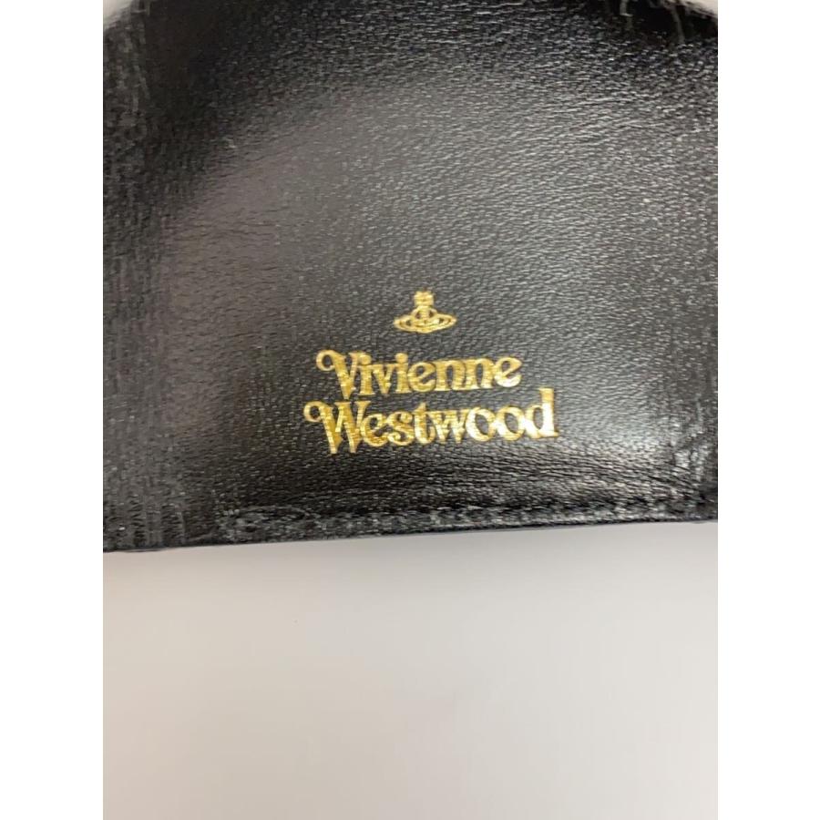Vivienne Westwood◇ヴィンテージ WATER ORB/3つ折り財布/レザー Vivienne Westwood◇ヴィンテージ WATER ORB/3つ折り財布/レザー