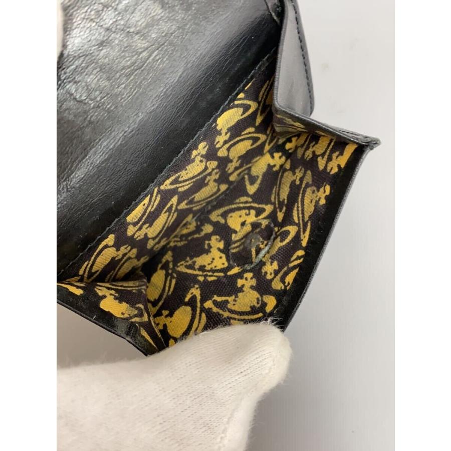 Vivienne Westwood◇ヴィンテージ WATER ORB/3つ折り財布/レザー Vivienne Westwood◇ヴィンテージ WATER ORB/3つ折り財布/レザー